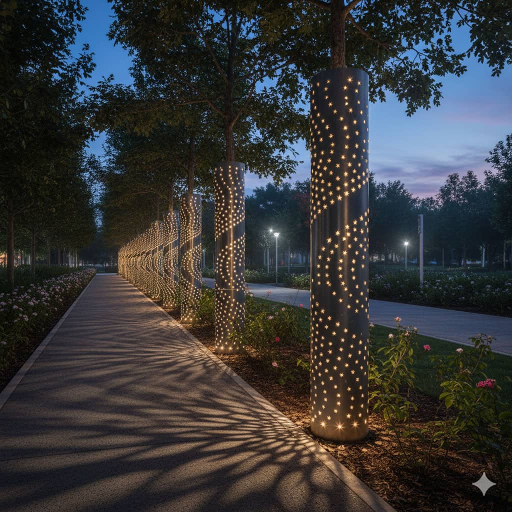 عمود مقصوص بالليزر