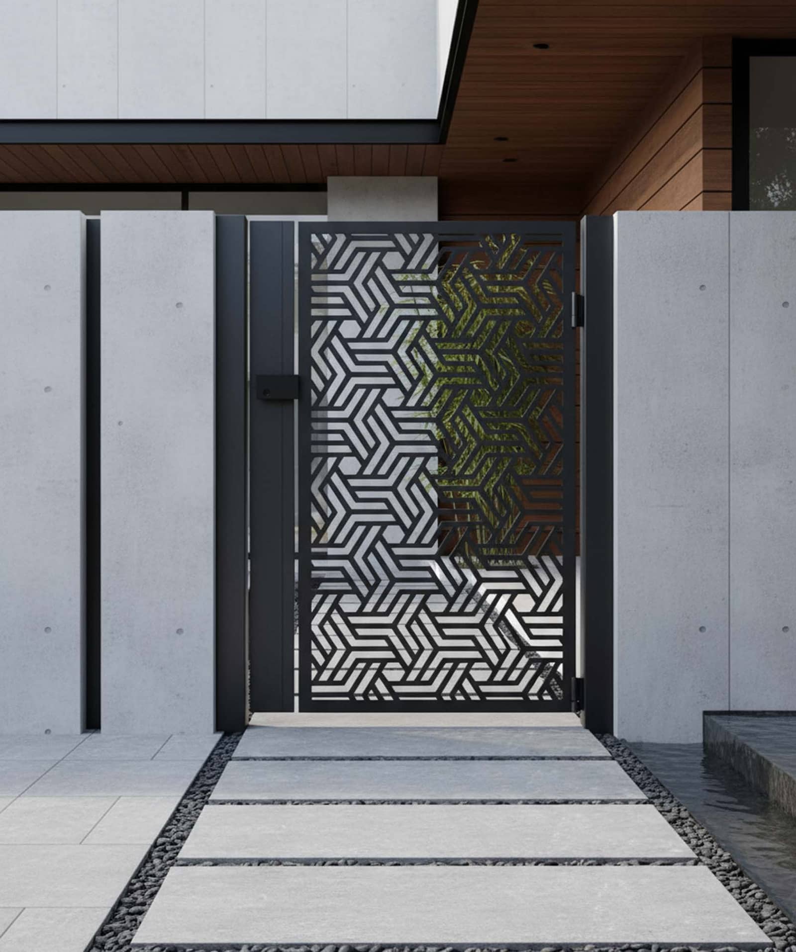 بوابة بنمط هندسي