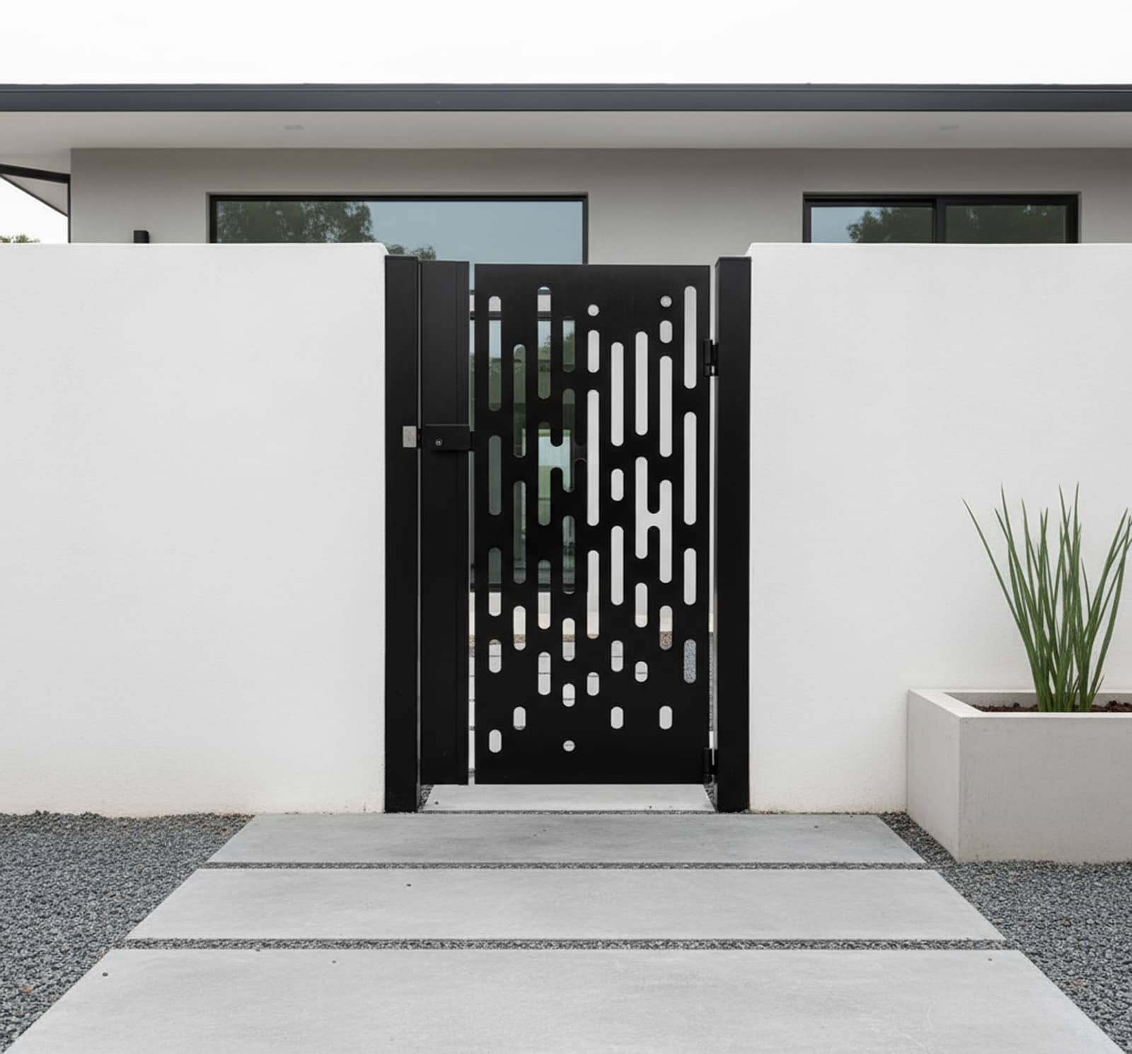 بوابة معدنية معاصرة