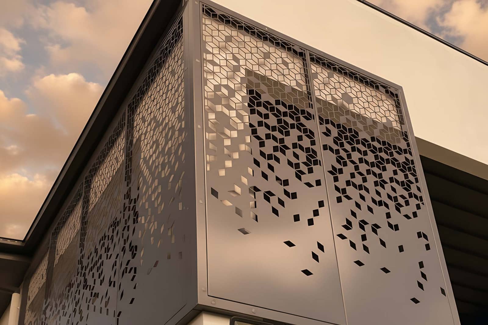 كسوة مبنى مقصوصة بالليزر