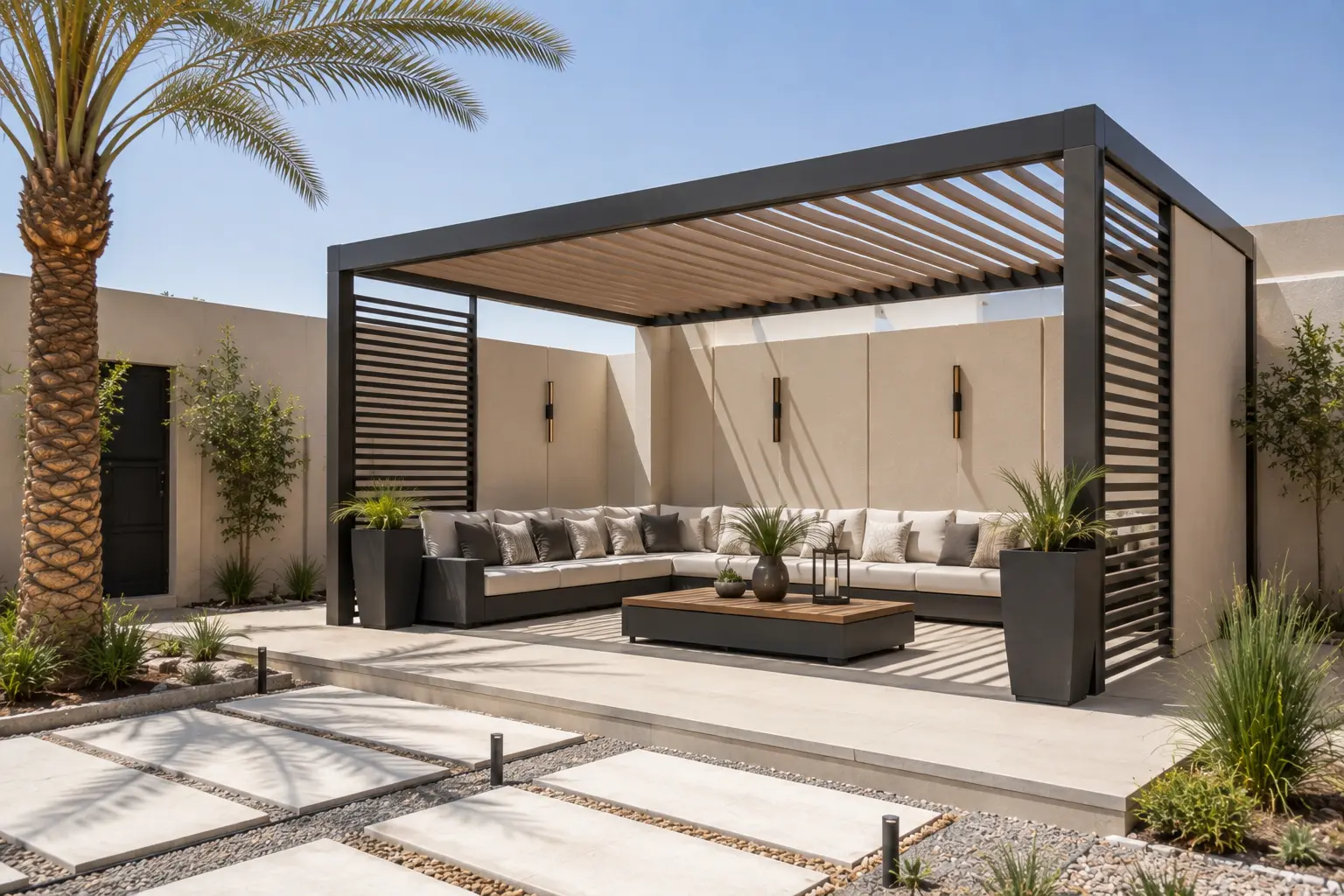 تصميم بيت شعر في الحوش