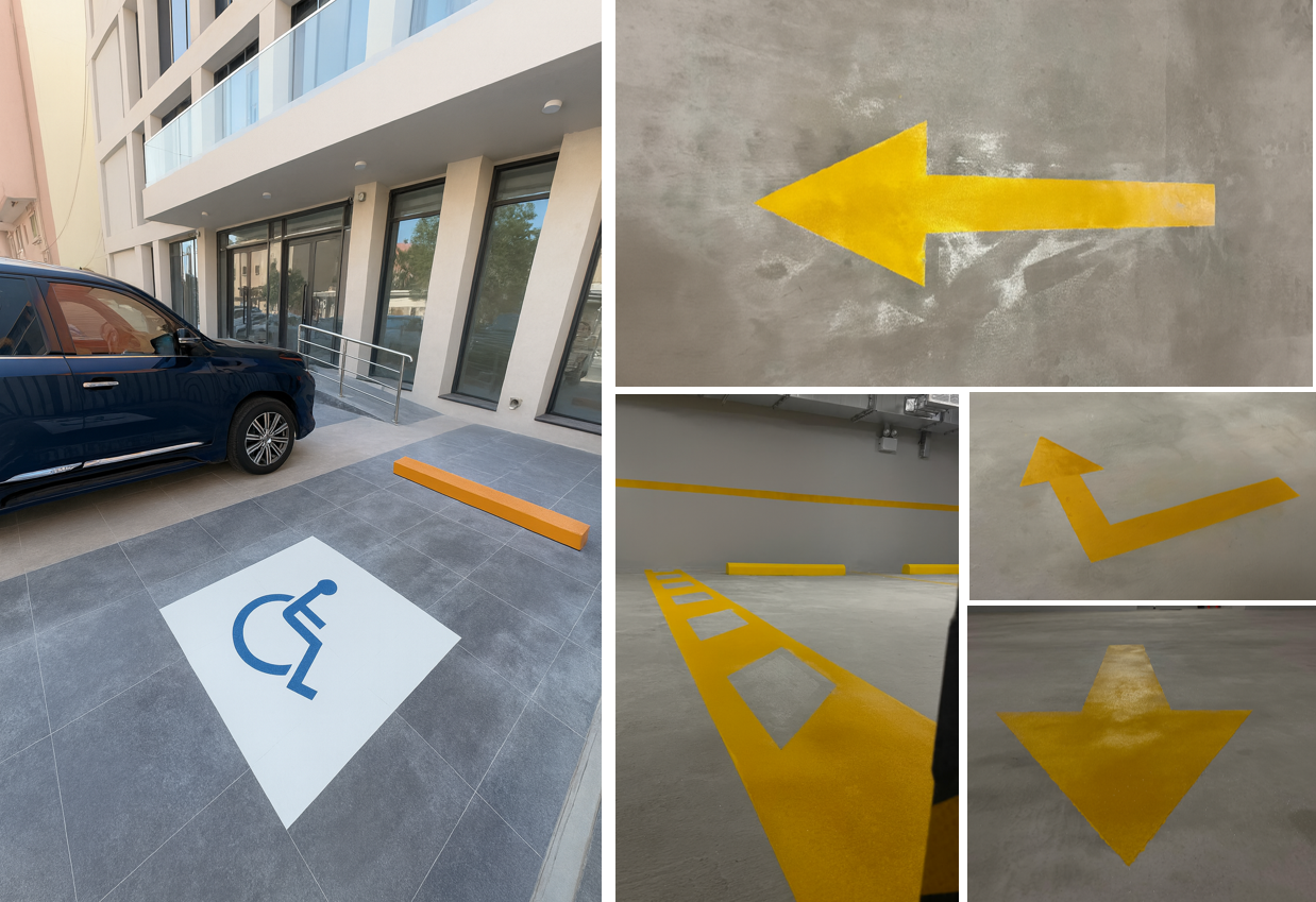 Accessible parking bay marking - How should bays be marked